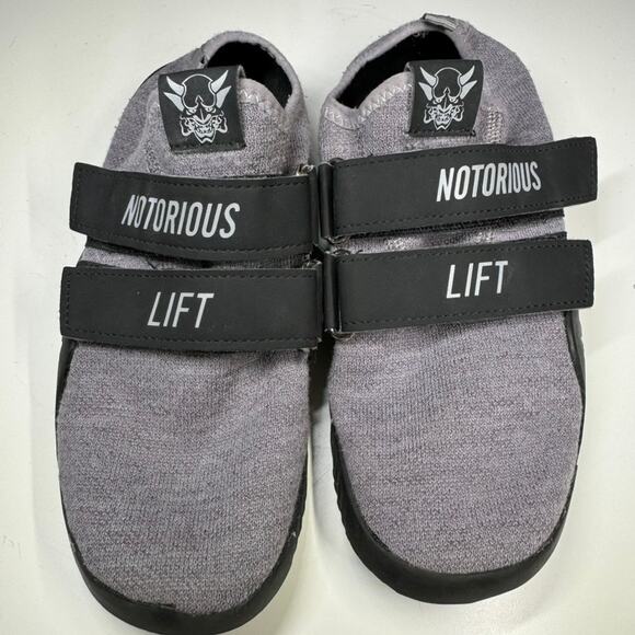 Notorious Lift Gen 2 Deadlift Shoes Gray Sumo Slippers Sz 38 EU (US - 7W / 5.5M) - Picture 2 of 8